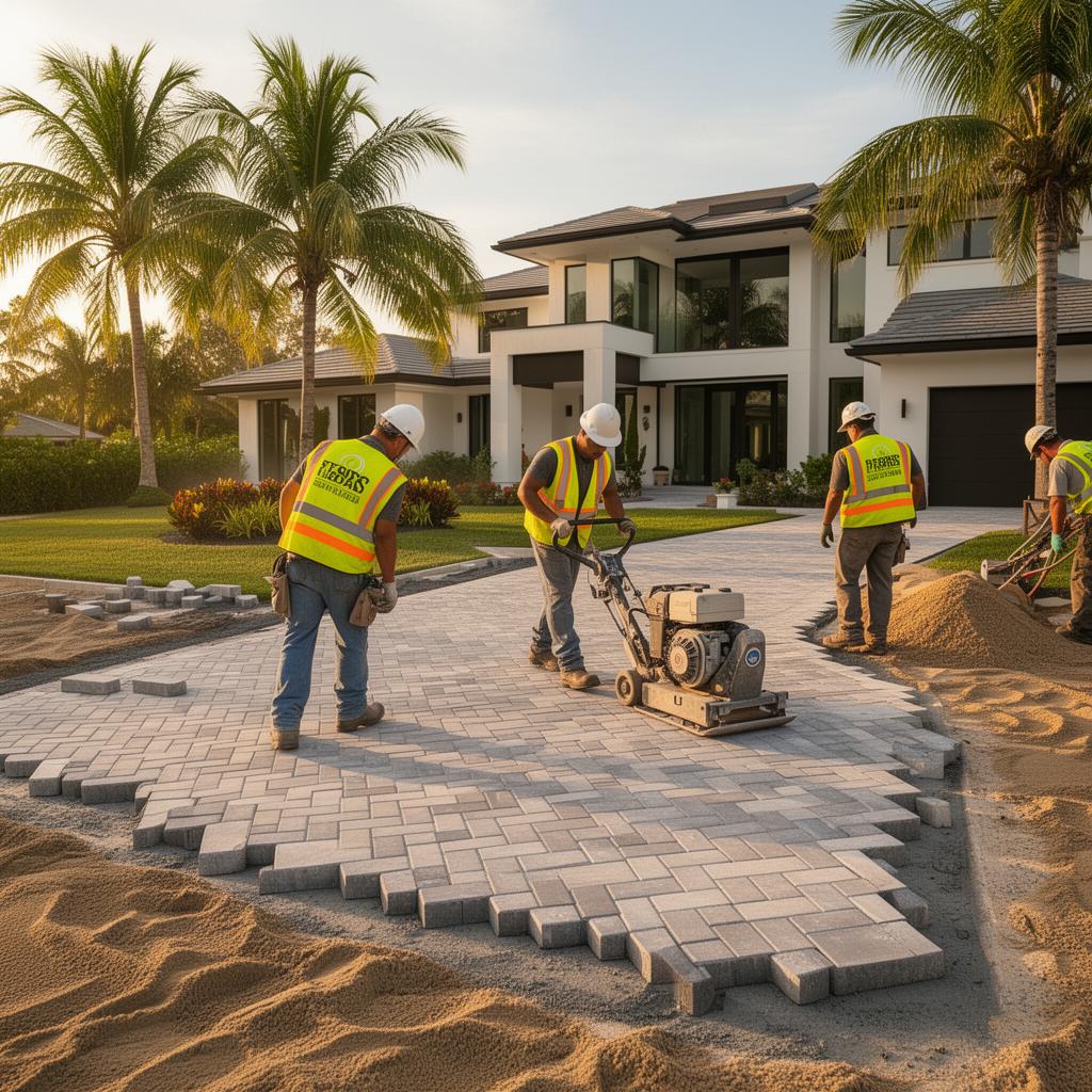 Bedrock crew on a South Florida job site